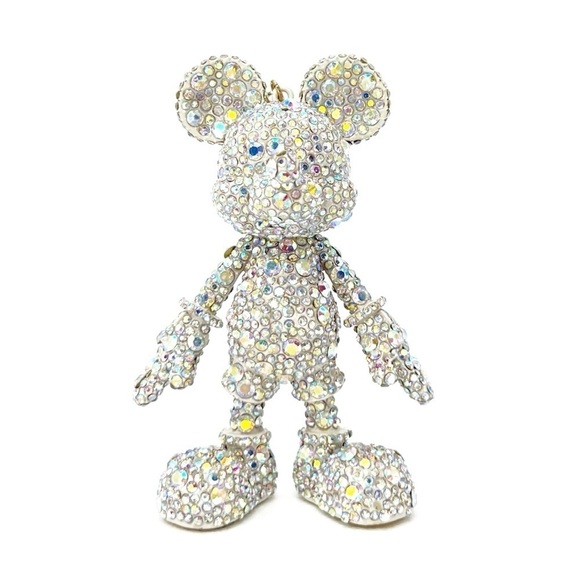 Disney X Baublebar Mickey Mouse Disney Bag Charm Crystal Iridescent New in Box - Picture 3 of 9